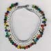 Multy Color Beaded Anklet - click here for large view