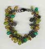 Single Row Multy Color Glass Beaded Bracelet - click here for large view