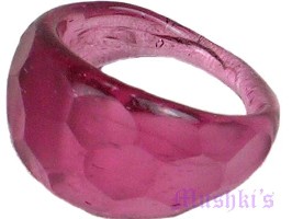 Garnet Glass Ring - click here for large view