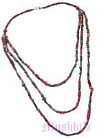 Beaded long necklace - click here for large view