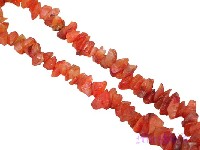 Uncut chips carnelian stone - click here for large view