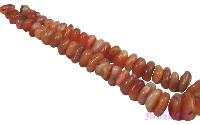 Irregular disc carnelian stone - click here for large view