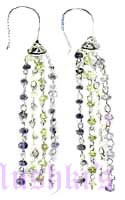 Amy,Peridot,Topaz,Labrodorite Stone Earring - click here for large view