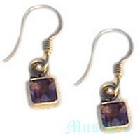 gemstone silver earring - click here for large view