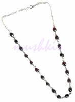 Garnet Stone Necklace - click here for large view