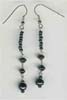 Hematite  Beaded Earring - click here for large view