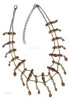Double Row Tonal Topaz Necklace - click here for large view