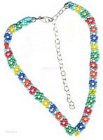 Multy Color Beaded Necklace - click here for large view