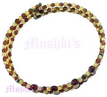 Tonal Topaz Beaded Coil Choker - click here for large view