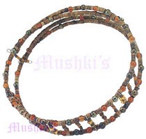 Two Row Beaded Coil Choker - click here for large view