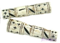 Indian Bone Beads - click here for large view