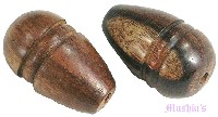 Indian wood bead - click here for large view
