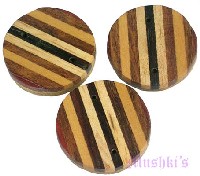 Indian wood bead - click here for large view