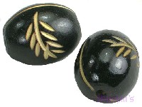 Indian wood bead - click here for large view