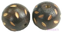 Indian wood bead - click here for large view