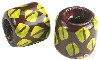 Indian wood bead - click here for large view