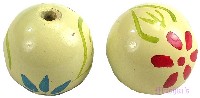 Indian wood bead - click here for large view