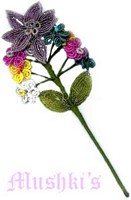 Beaded Flower - click here for large view