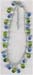 Blue,Green Beaded Anklet - click here for large view