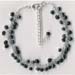 Black Beaded Anklet - click here for large view