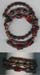 Three Row  Black Garnet  Bracelet - click here for large view