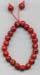 Coral  Power Bracelet with dangle - click here for large view