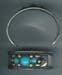 Turq Glass Cuff  Bangle - click here for large view