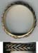 Three Tone Brass Bangle - click here for large view