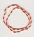 Double Row Garnet Crystal Seed Beaded Ne - click here for large view