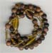 Three Row Tonal Brown Strech  Bracelet - click here for large view