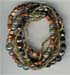 Multy Row Dark Brown Strech  Bracelet - click here for large view
