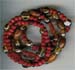 Multy Row  Topaz Red Strech  Bracelet - click here for large view