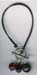 Single Row Leather Cord Bracelet With Dangle - click here for large view