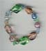 Single Row Multy Color Glass Beaded Bracelet - click here for large view