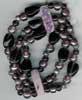 Three Row Glass Beaded Bracelet - click here for large view