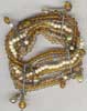 Multy Row Glass Beaded Bracelet - click here for large view