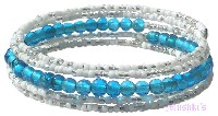 Indian beaded bracelet - click here for large view
