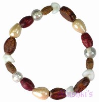 Indian beaded bracelet - click here for large view