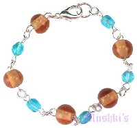 Indian beaded bracelet - click here for large view