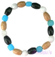 Indian beaded bracelet - click here for large view