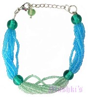 Indian beaded bracelet - click here for large view