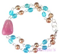 Indian beaded bracelet - click here for large view