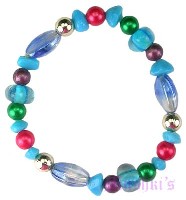 Indian beaded bracelet - click here for large view