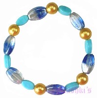 Indian beaded bracelet - click here for large view
