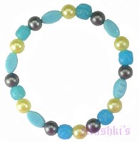 Indian beaded bracelet - click here for large view