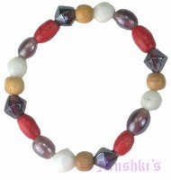 Indian beaded bracelet - click here for large view