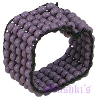 5 Row Seed Beaded Ring - click here for large view