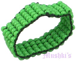 5 Row Seed Beaded Ring - click here for large view