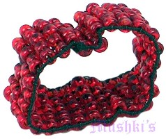 5 Row Seed Beaded Ring - click here for large view