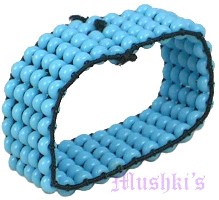 5 Row Seed Beaded Ring - click here for large view
